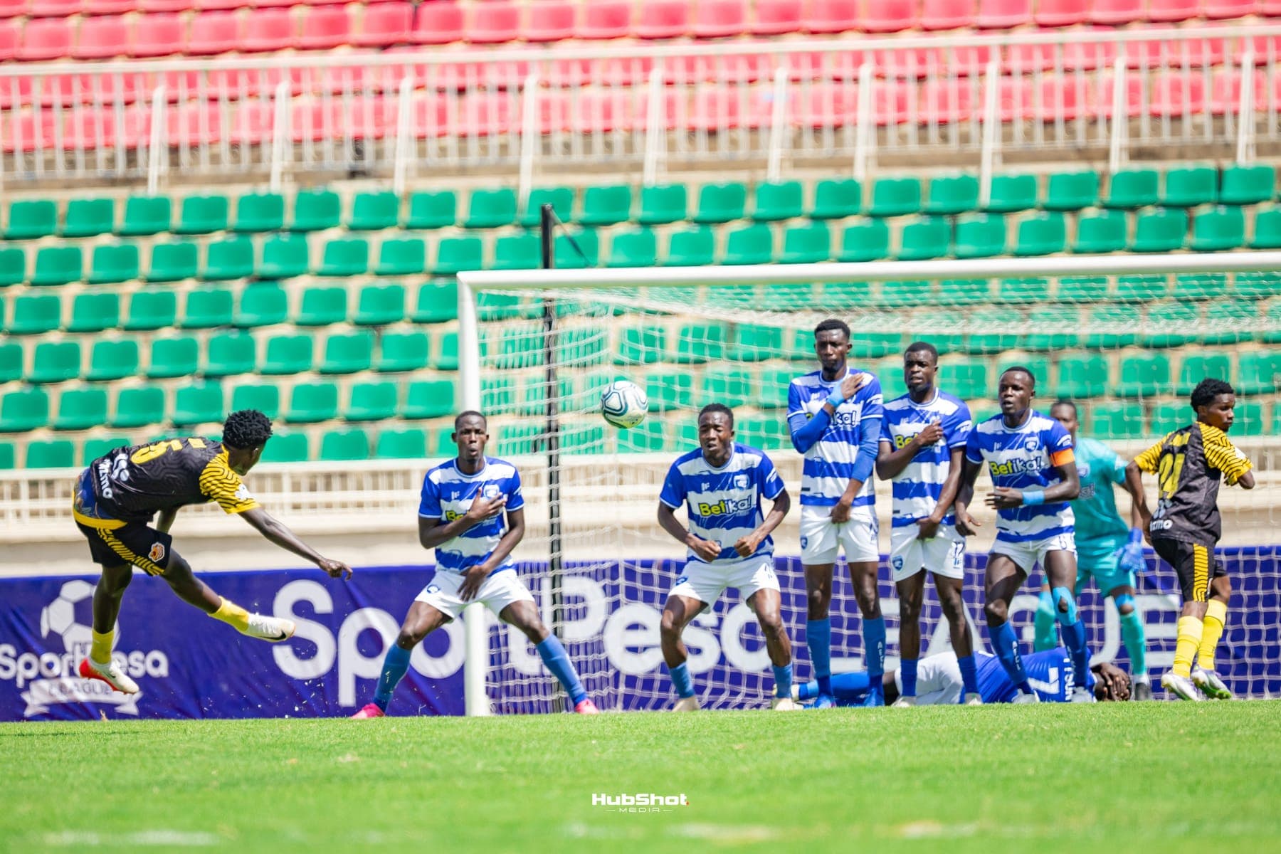 Football match action photographed by HubShot Media