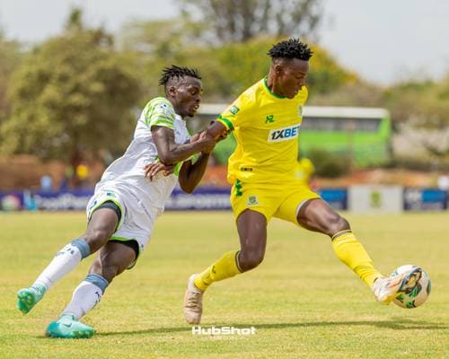 Players battling for the ball